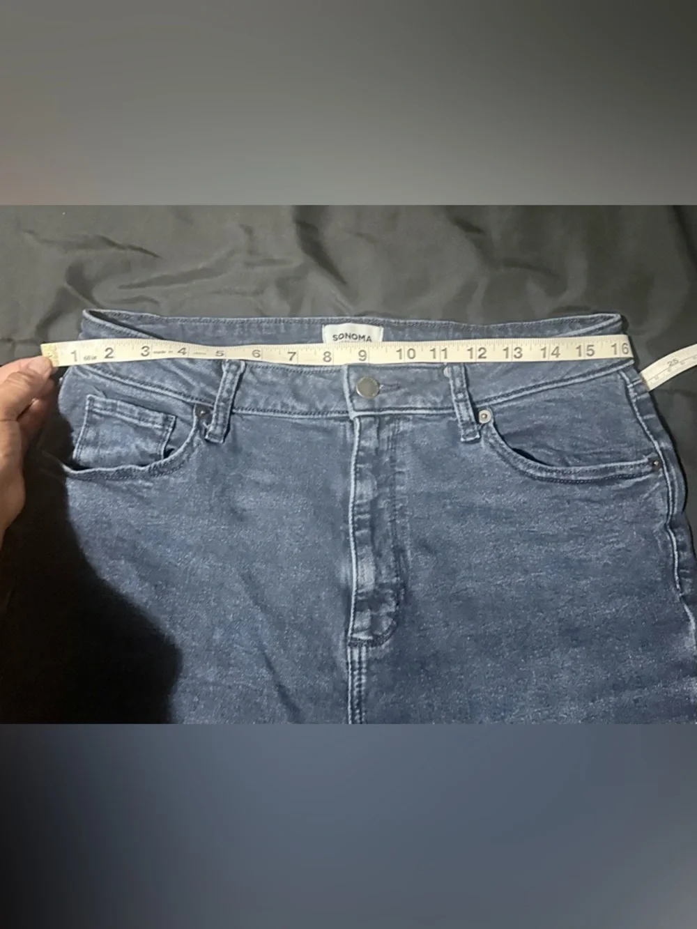 Sonoma Men's Slim Straight Dark Blue Jeans